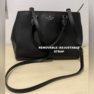 Kate‎ Spade Kristi Black Leather Satchel/Crossbody NWOT